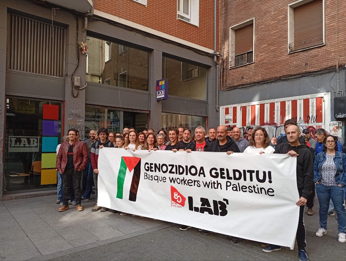 Gaur, Delegatuen asanblada burutu dugu Basaurin. Eta ozenki adierazi dugu: Palestina Aske, Genozidioa gelditu!!!