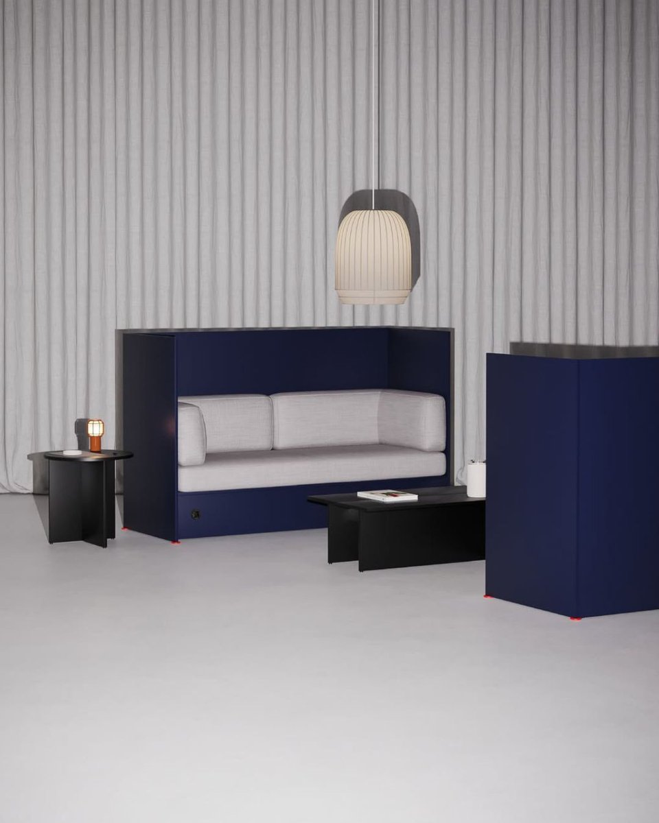 designwantedmag's tweet image. A modular seating system designed for simple assembly and adaptability, where soft panels create flexible configurations that provide privacy without enclosure.

Hoko by la Mamba Studio x Ofitres

📸 Inmenso Studio

#design #modularfurniture
