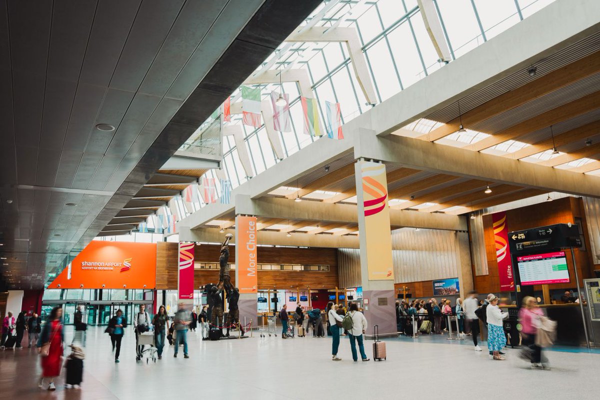 Shannon Airport Peak Summer Passenger Numbers ⬆️16% on 2024

<a href="/ShannonAirport/">Shannon Airport</a> has recorded a significant surge this summer, welcoming over 755,000 passengers across the peak months of June, July, and August – a 16% increase compared to the same period in 2024.

This follows a