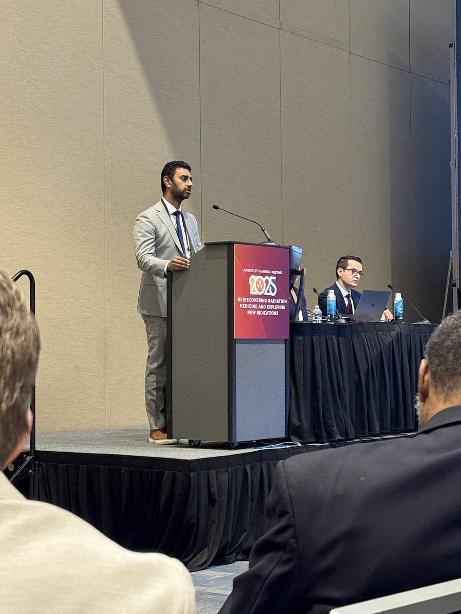 Dr. <a href="/ndesai2005/">Neil Desai</a> presented his work, “Hydrogel Spacer Quality Assurance (QA) in a Multi-center Randomized Control Trial of Neurovascular-sparing SAbR for Localized Prostate Cancer (PCA),” during a session on quality of life outcomes following prostate RT. #ASTRO25