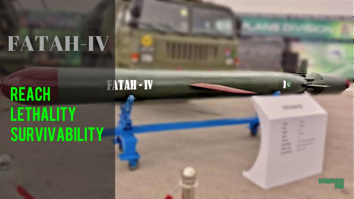 StrategicPak's tweet image. Fatah - IV

• Reach
• Lethality
• Survivability