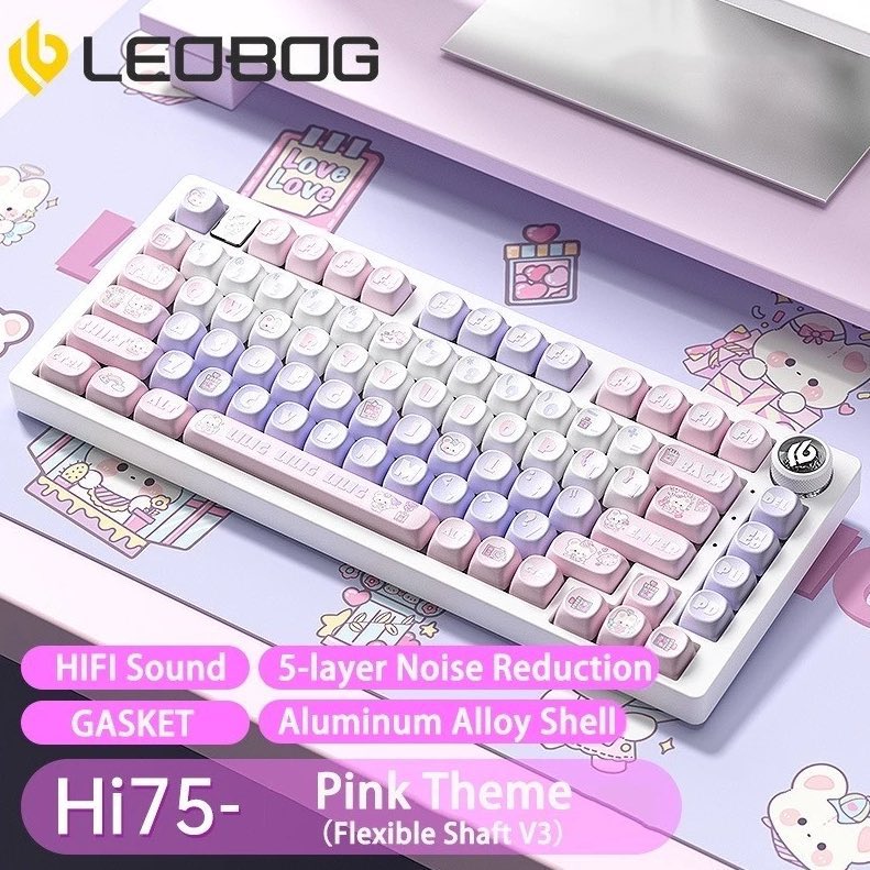คีย์บอร์ดที่พี่อ้ากรับอุปการะมาคือน้อง leobog hi75 นะคับ แคปเป็น moa ที่เสียง creamy มากกกกกกกกกกก ทุกคนแวะมาฟังได้ 🥺