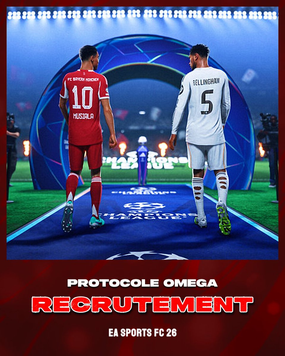 🚨 Recrutement FC 26 🚨

La structure Protocole Omega ouvre son recrutement pour un roster FC 26 ! ⚽️

Notre objectif : représenter fièrement La Réunion et performer en compétition local et en Afrique du Sud. 🇷🇪🌍