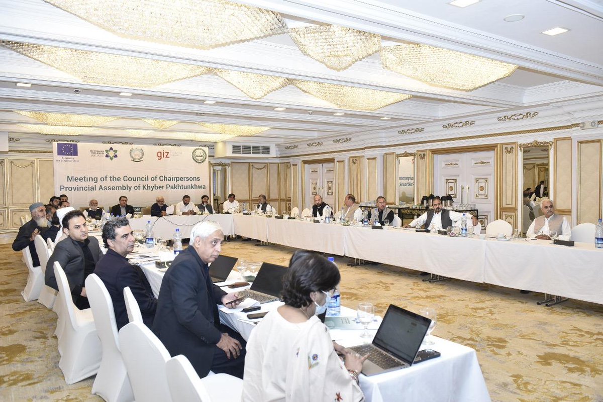 PIPS_GOV's tweet image. The Pakistan Institute for Parliamentary Services (PIPS), in collaboration with Mustehkam Parlimaan (MuP) – a project funded by the European Union – organised a two-day consultative meeting of the Council of Chairpersons of the Provincial Assembly of Khyber Pakhtunkhwa.
