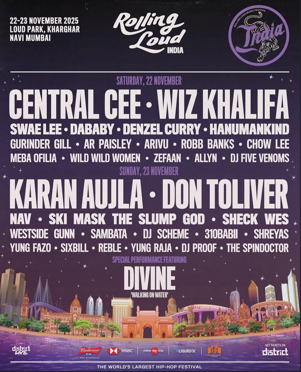 Rolling Loud India is set to take place from November 22-23 ! Y’all hyped for it?