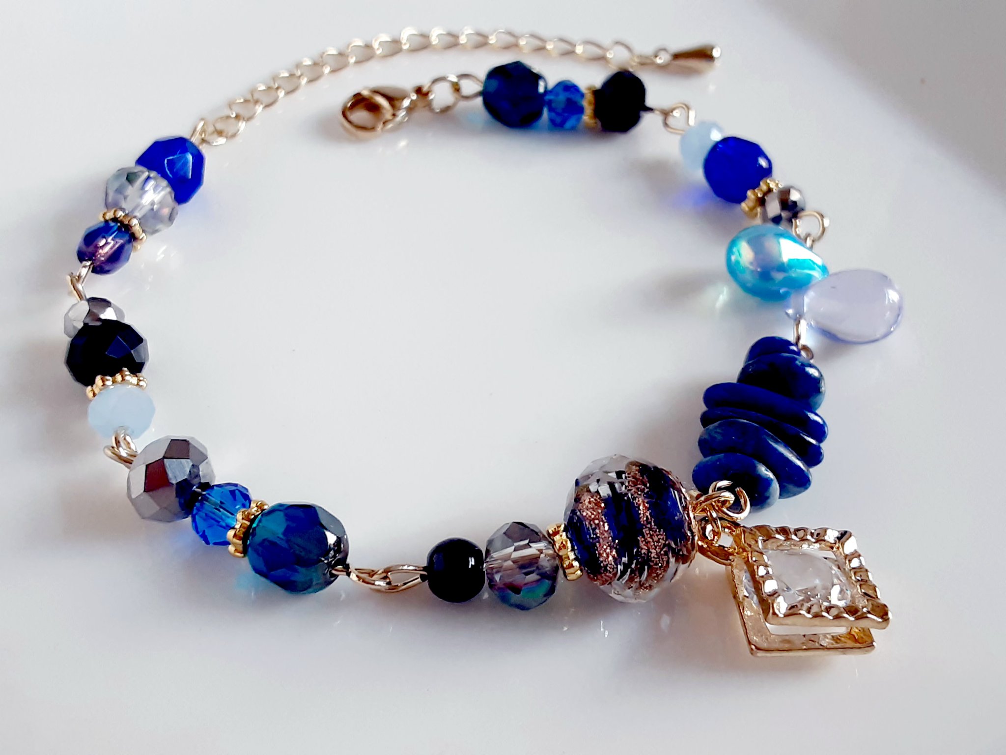 空ハンドメイド໒꒱くまこ❤様お纏めブレスレット ブレスレット製作お客様作品集🤍🤍🤍 💎チェーンの種類30種類