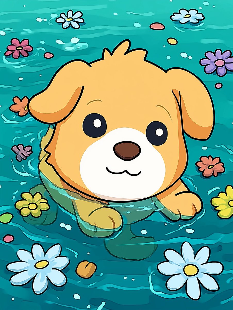 thecroyton's tweet photo. Day [15] of Daily Art for @SentientAGI

Dobby = joy
water = peace
flowers = magic

Not just a swimmer, a vibe. 

Gsenti

#SentientAGI #DobbyGRID #GRID https://t.co/1XHOKZ2jJn