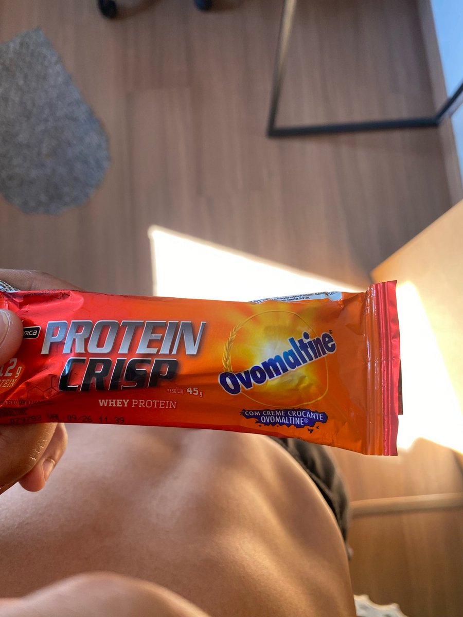ganhei barrinha de proteína