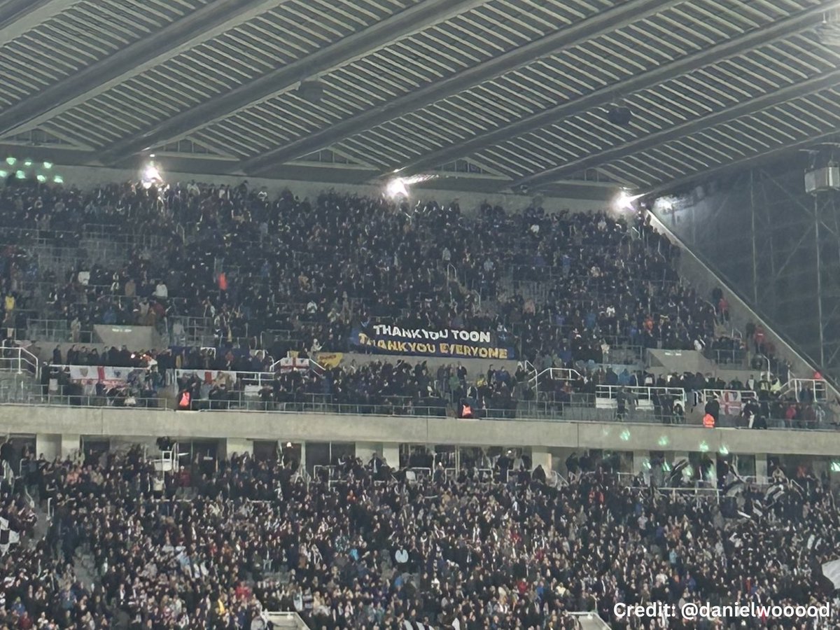 "Thank you Toon, thank you everyone." 🙌

📅 One year ago today...

1,500 #AFCW fans made the 600-mile round trip to Newcastle for a rearranged Carabao Cup tie.

The game was meant to be played at Plough Lane, but flooding forced the switch to St James’ Park. 🏟️