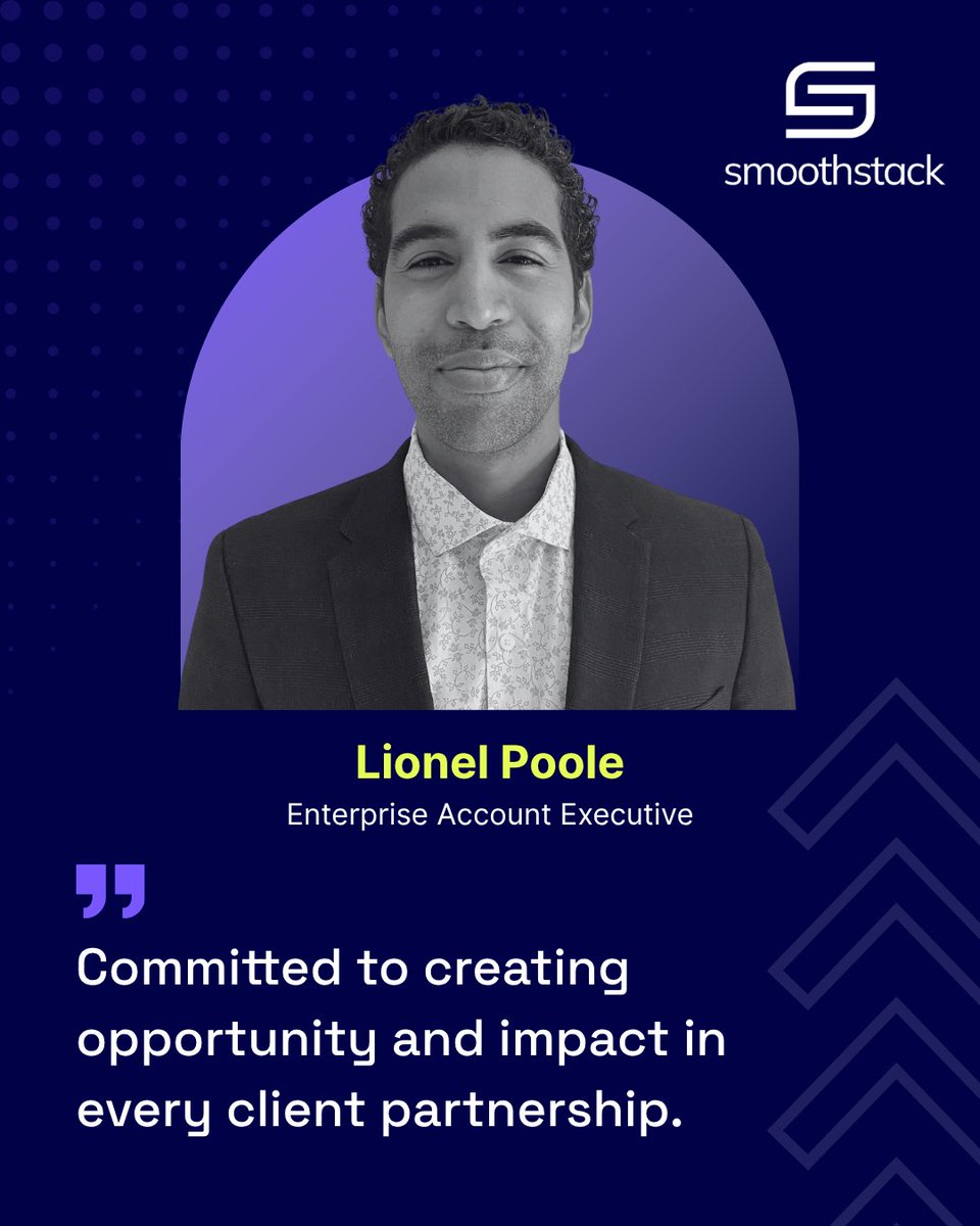 Smoothstack's tweet image. ✨ Employee Spotlight ✨
Meet Lionel Poole, Enterprise Account Executive at Smoothstack. With 10+ years helping Fortune 500s bridge critical IT talent gaps, Lionel drives value, champions meritocracy, and delivers impact through people-not just tech. 👏
linkedin.com/posts/smoothst…