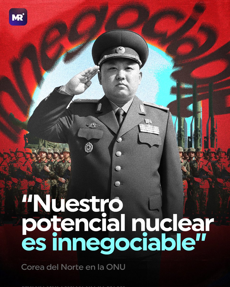 “Nunca renunciaremos a lo nuclear ⚛️, es nuestra ley 📜, política 🏛️, soberanía 🛡️ y derecho a existir 🌍. Bajo ninguna circunstancia abandonaremos esta posición ✊ — Kim Son-gyong.”