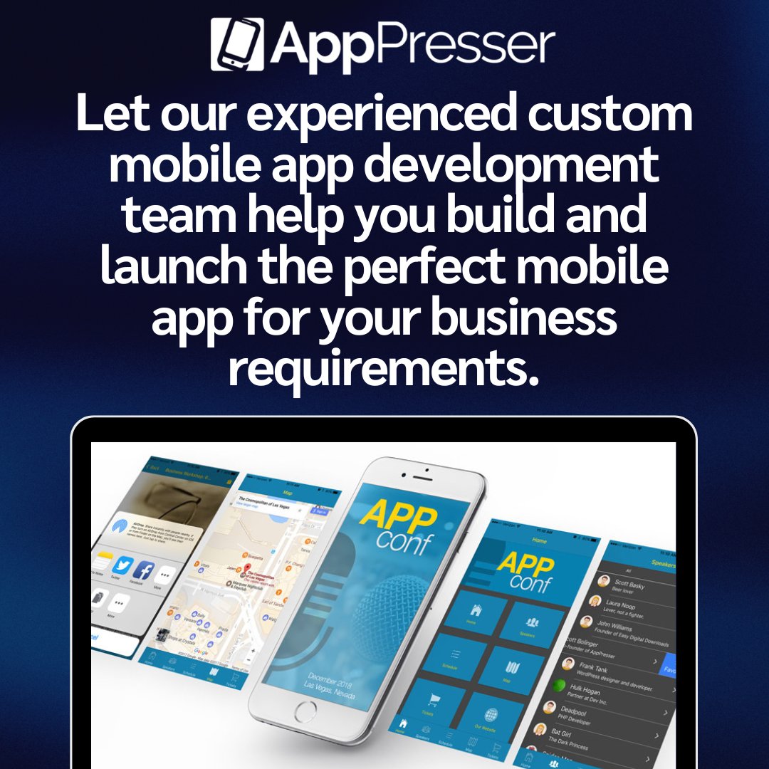 Dream big—build custom.

Need a mobile app that does exactly what you want? Our team specializes in delivering fully custom apps tailored to your business needs. 🚀

👉 Learn more today: apppresser.com/custom-apps/