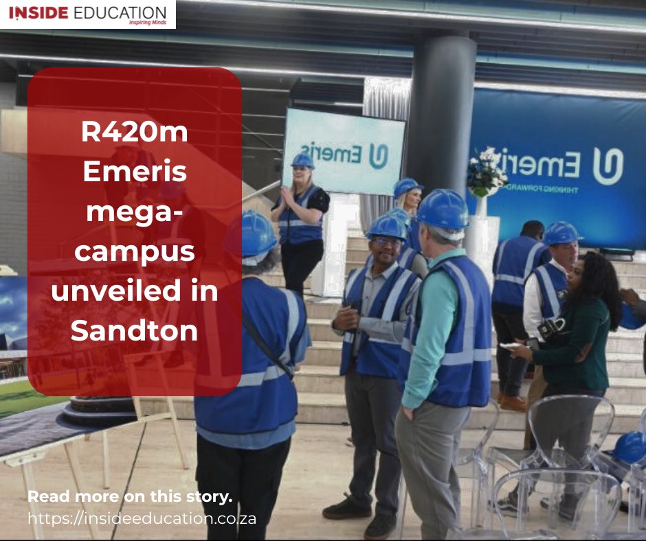 Exciting news!🌟 
Private education provider ADvTECH Group has unveiled its R420m Emeris mega-campus in Sandton, Johannesburg. This brings together Varsity College, Vega School, and MSA brands, under one name.
Read more: insideeducation.co.za/r420m-emeris-m… 

#insideeducation #education