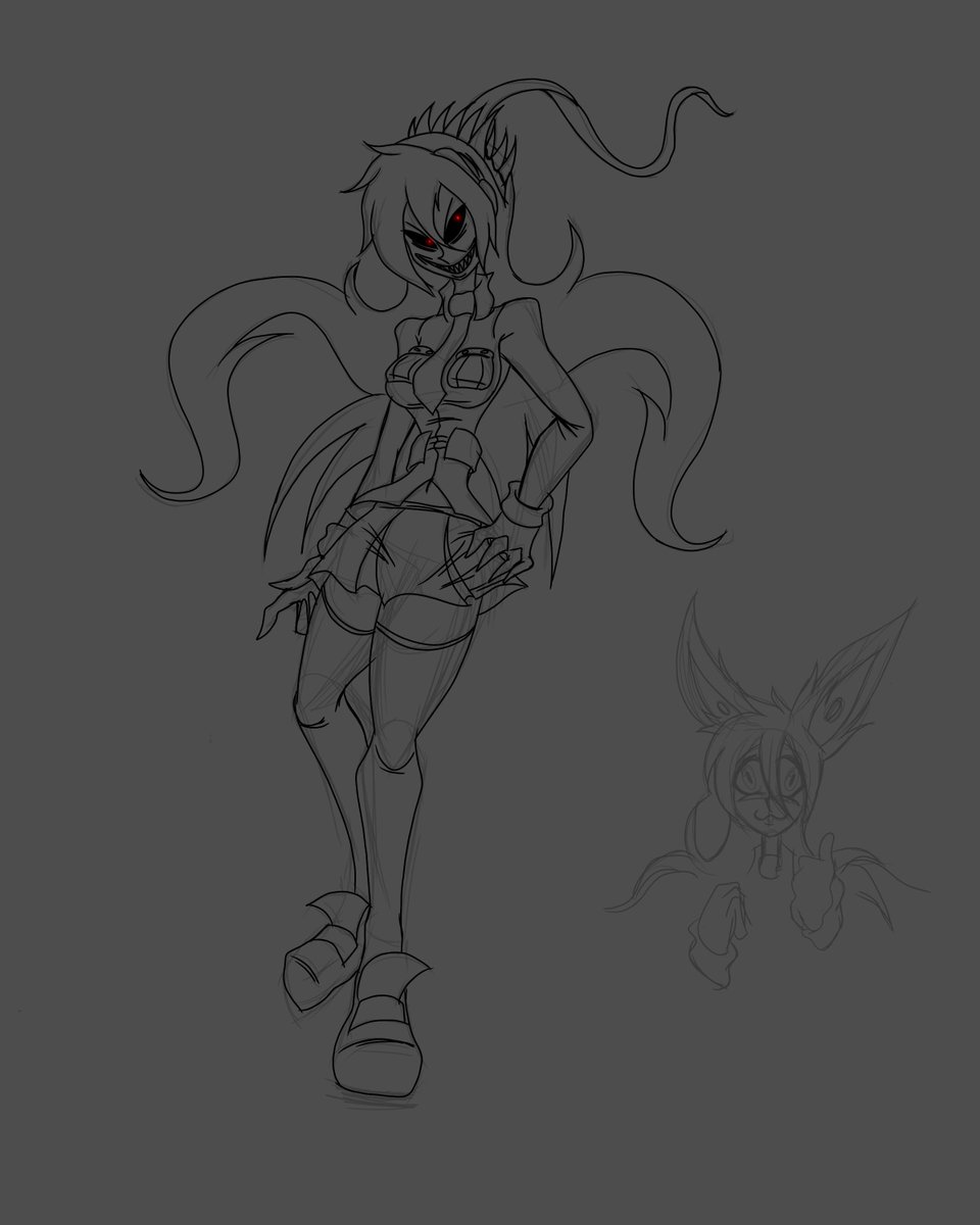 A small sketch of Filia.exe
#skullgirlsfanart