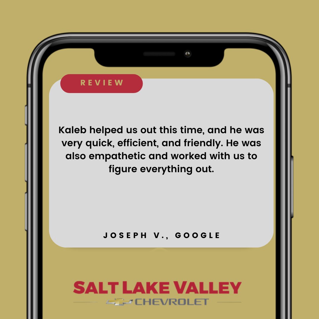 SLVChevy's tweet image. Thank you, Joseph, for your kind words! We’re so glad Kaleb was able to assist you with efficiency, friendliness, and care. We’ll be sure to share your feedback with him and the team. Enjoy your new vehicle!