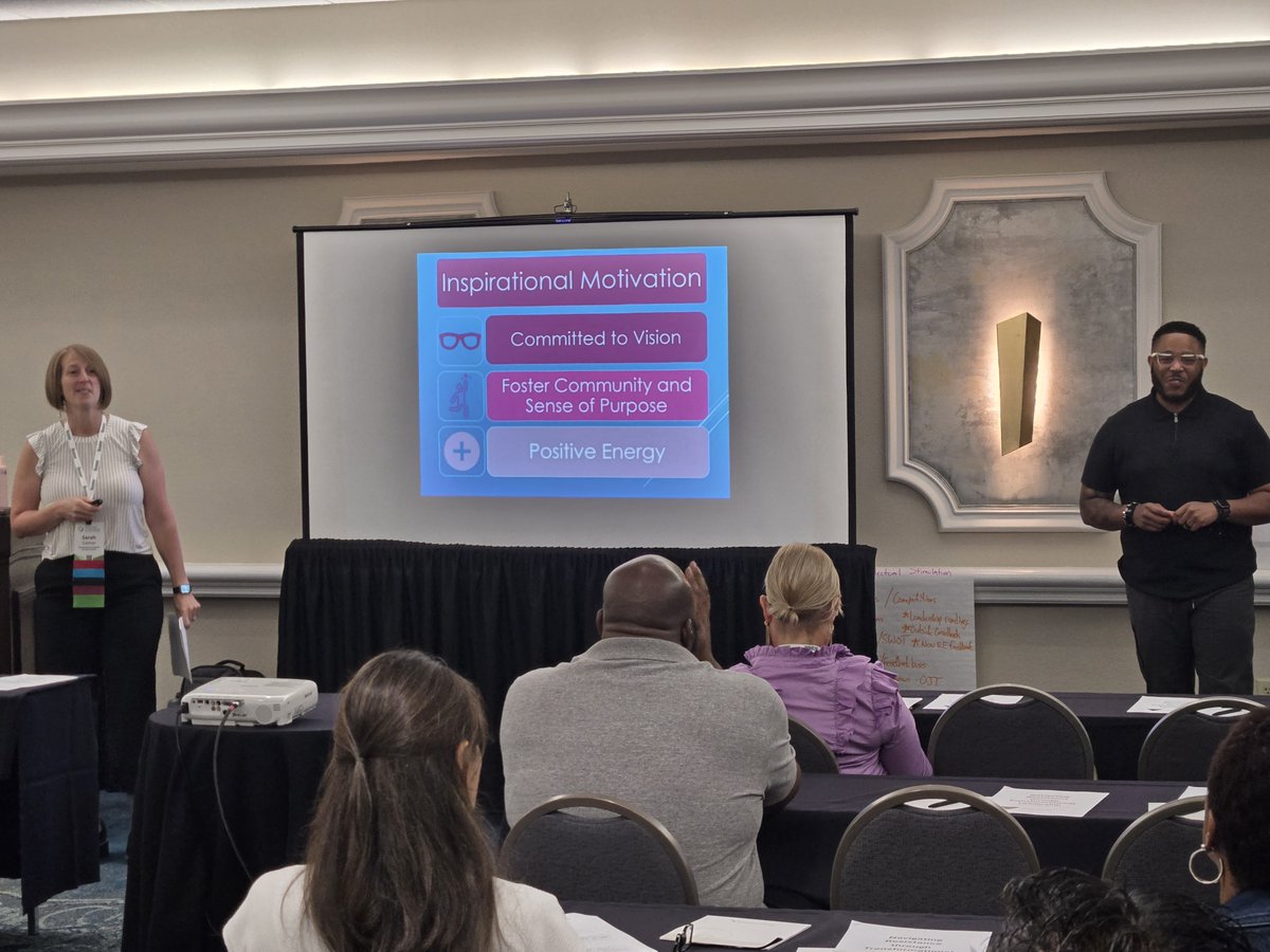 Sarah Gaither and Ryan Gaither were at it again discussing the role that Inspirational Motivation plays in a #juvenilejustice professional's life at the #NPJS2025LeadershipInstitute