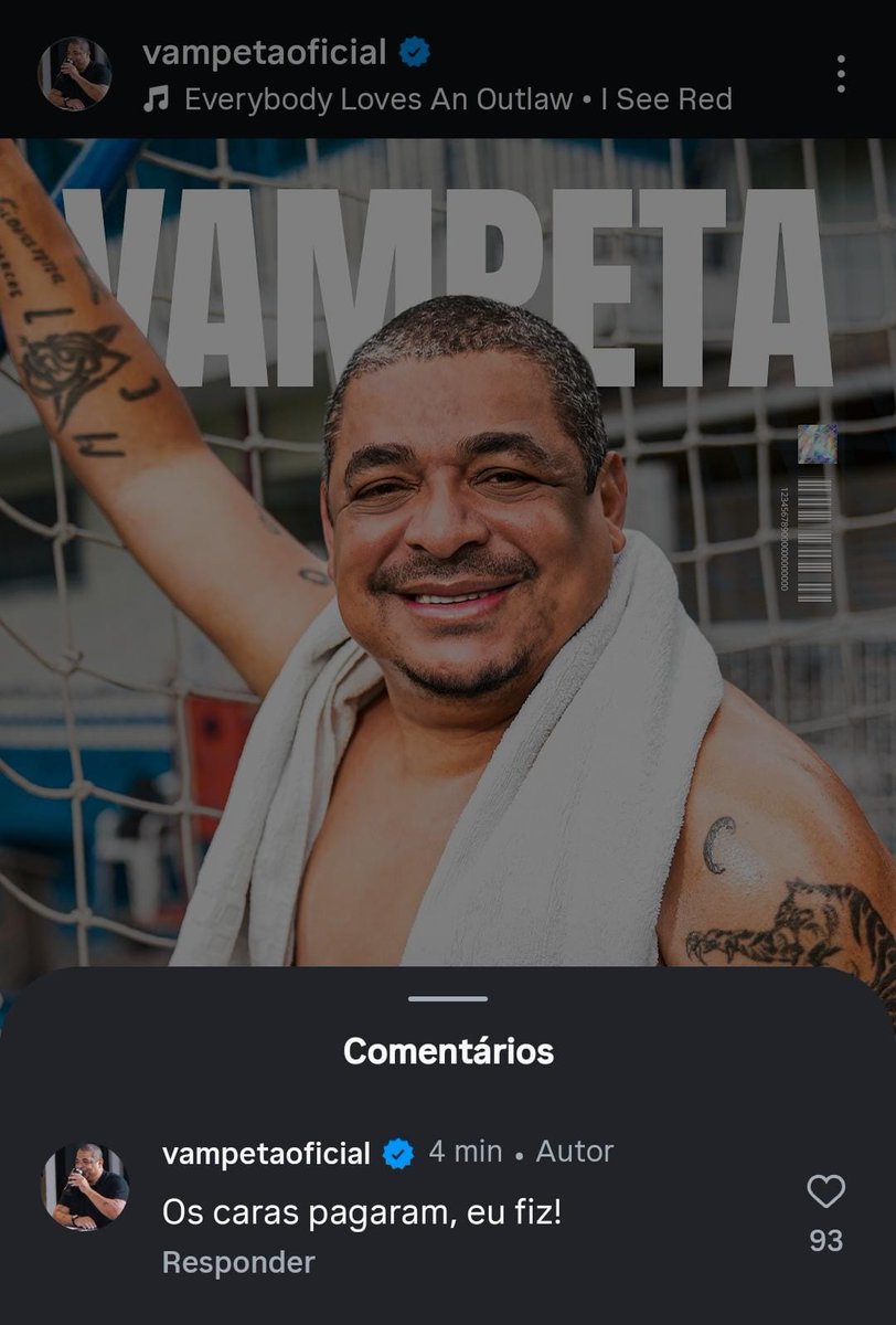 brasileiraoopre's tweet photo. Vampeta confirmou no Instagram que vai ter o VAMPETAÇO 2.0

Quem se lembra do primeiro? https://t.co/c8q0KtyAWD