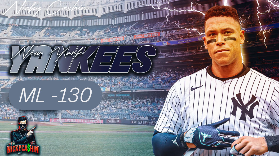 MLB POD ⚾️

New York Yankees ML (-130) 2U

15-6 (71%) Last 21 Free Plays 📈

❤️ = Riding with Nicky