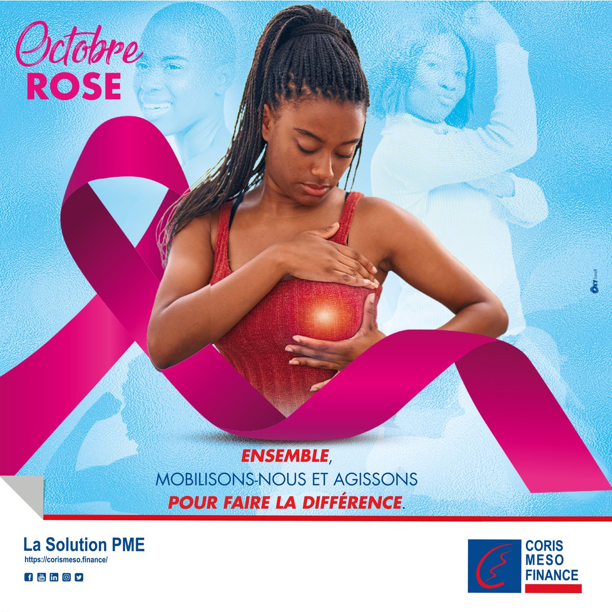 CMF226's tweet photo. 𝐎𝐜𝐭𝐨𝐛𝐫𝐞 𝐑𝐨𝐬𝐞 Un mois pour rappeler que le cancer du sein nous concerne tous. Ensemble, faisons de ce mois un symbole d’espoir et de sensibilisation pour vaincre le cancer du sein. #CBI_CI #LaBanqueAutrement #TousEnsemble #OctobreRose https://t.co/87j2XBCmKg