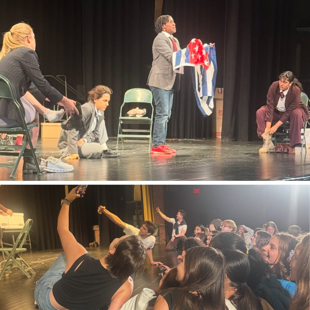 Hudson Valley Shakespeare brought Julius Caesar to the RHS auditorium for the entire ninth grade and their English teachers. Six actors brought Shakespeare's historic drama to life in a modern production.
Read more in the most recent RPS Update: secure.smore.com/n/7qbnh-rps-up…