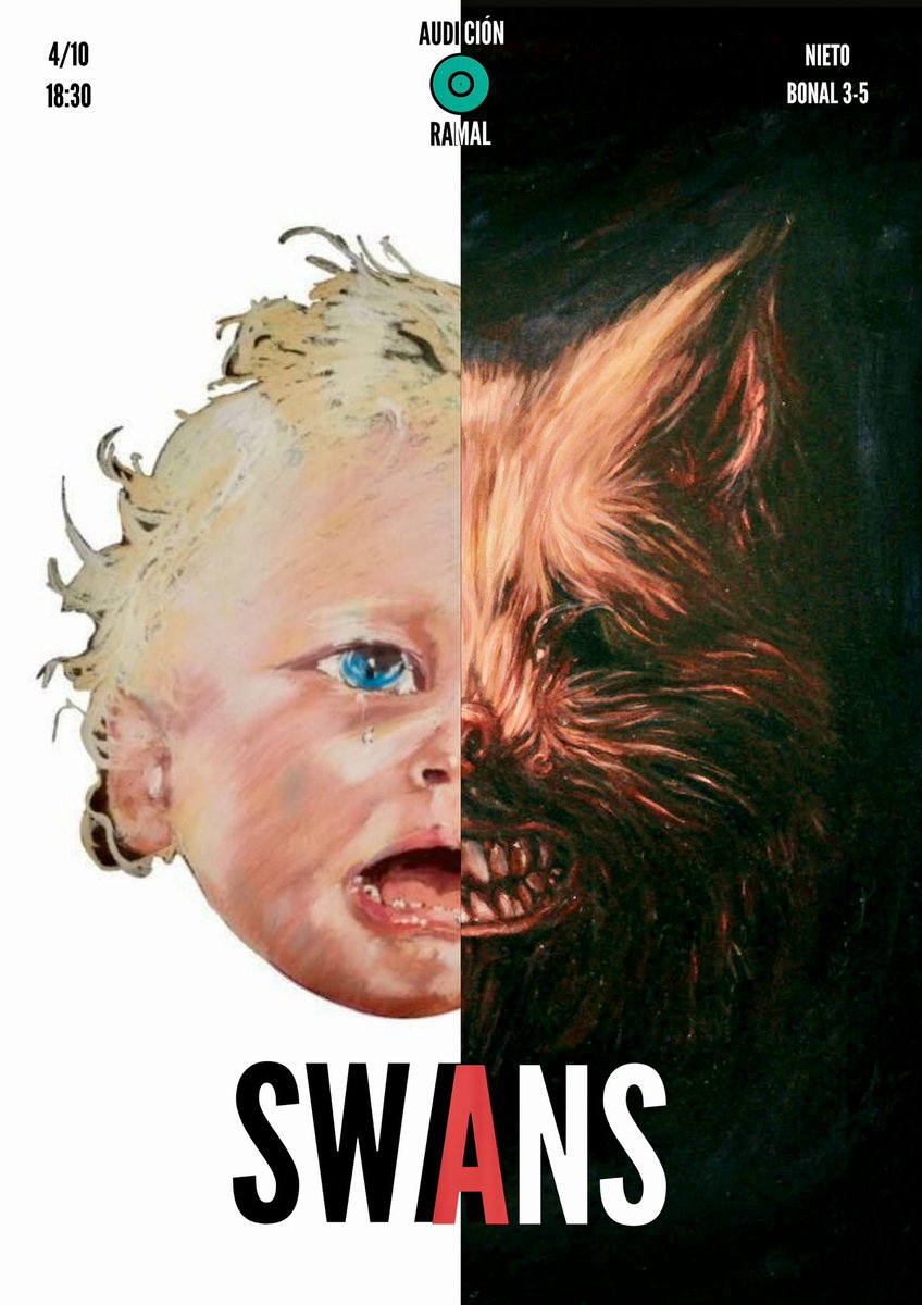 Este sábado 4 de octubre vuelven las audiciones a Ramal. Monografico dedicado a SWANS y servido por Guillermo Granado. 18:30 h. Te esperamos.
