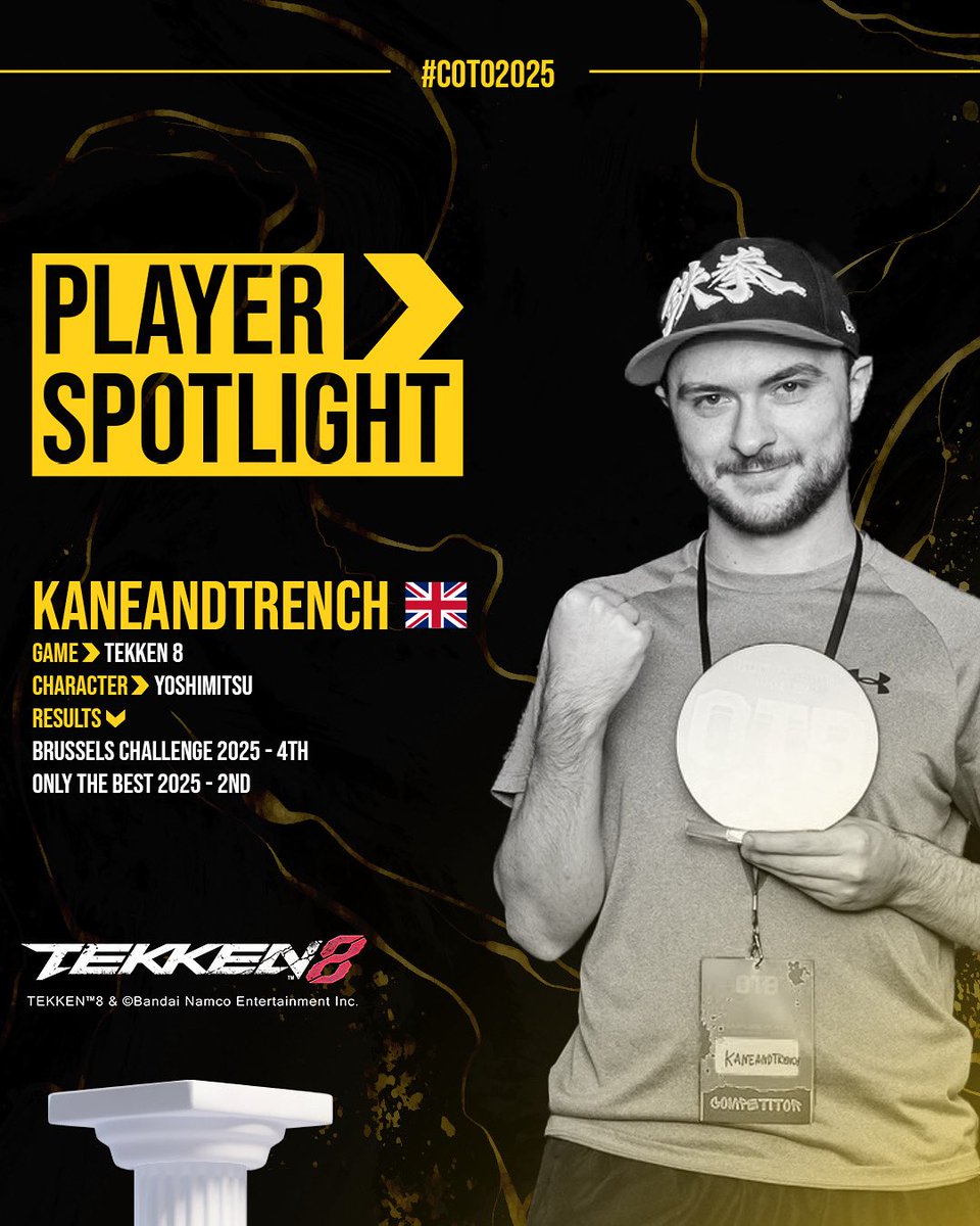 ClashOfTheOlympians (@cotolympians) on Twitter photo KANEANDTRENCH WILL COMPETE AT #COTO2025 🏆
 
Representing Britain 🇬🇧, kaneandtrench has been making waves in the Tekken 8 scene with his mastery of Yoshimitsu. 
Get your tickets here : start.gg/tournament/cla… KANEANDTRENCH WILL COMPETE AT #COTO2025 🏆
 
Representing Britain 🇬🇧, kaneandtrench has been making waves in the Tekken 8 scene with his mastery of Yoshimitsu. 
Get your tickets here : start.gg/tournament/cla…
