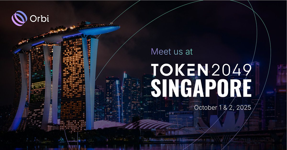 orbi_finance's tweet image. Este 1 y 2 de octubre, Orbi estará presente en TOKEN2049 Singapur, el encuentro más grande del mundo en torno a la industria crypto, con más de 25,000 líderes y decision-makers reunidos para dar forma al futuro de las finanzas digitales.
Como primer ecosistema mexicano de…