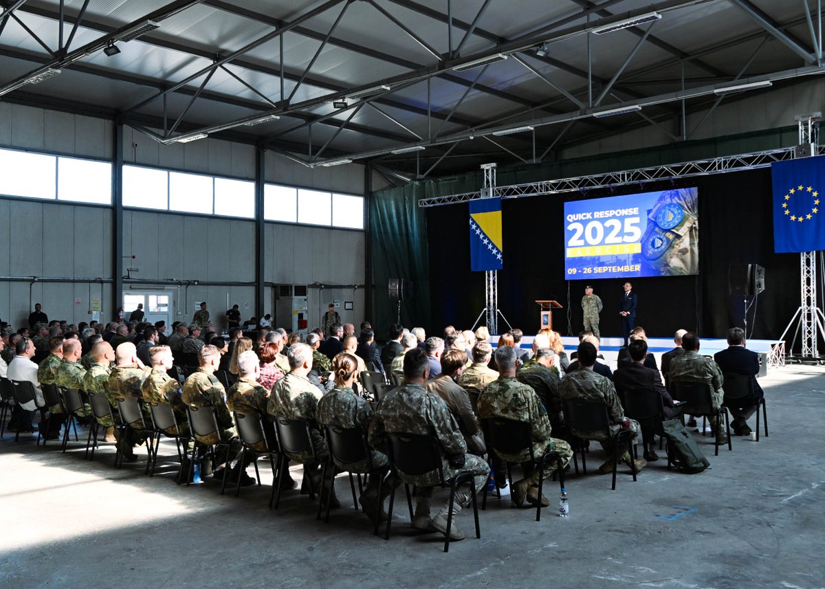 Last week, by attending the DV Day as part of #EUFOR “Quick Response 2025”,  @NATOBiH DCOM Col Aydin reaffirmed NHQSa support to EUFOR Althea, under the Berlin Plus arrangements. 

Read more at: loom.ly/uKb7uUs