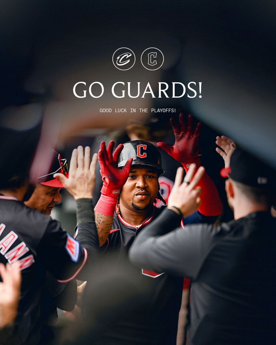 Time to show the world what #GuardsBall is. Good luck in the playoffs!
@CleGuardians | #LetEmKnow