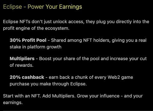 If you’re still paying full price and getting zero kickback, you’re doing it wrong. Look into GG deck by <a href="/eclipse_L1/">Eclipse</a> 

The game economy has  leveled up. 

With GGdeck, you can buy any Steam game using any token across major EVM chains and instead of just spending, you start