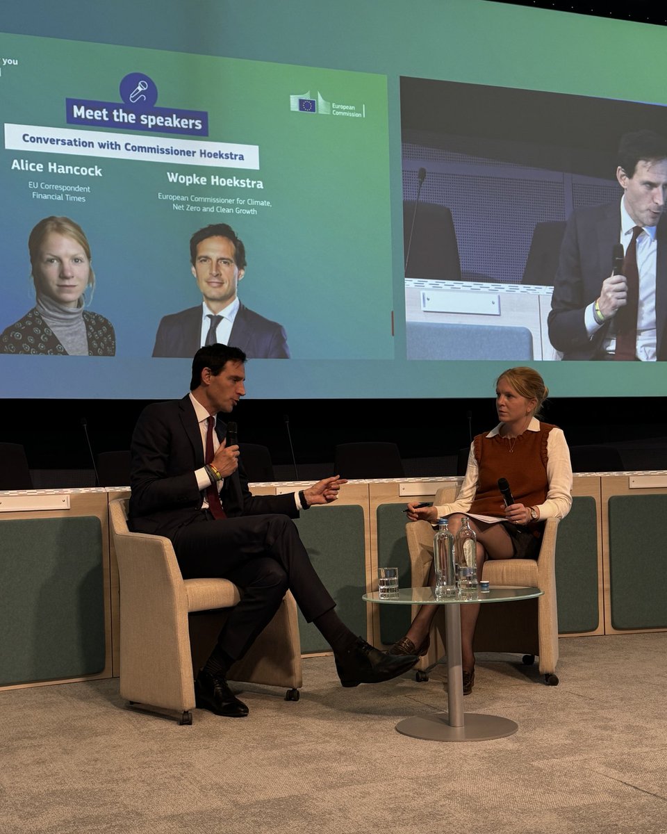 Afternoon wrap-up from our big climate event:

💡 Workshop on innovation, climate diplomacy &amp; tracking progress
🫰 Panel on tackling the finance challenge
🤝 Local &amp; regional climate action stories
🌍 Conversation with ⁦<a href="/WBHoekstra/">Wopke Hoekstra</a>⁩ on the future of climate policy