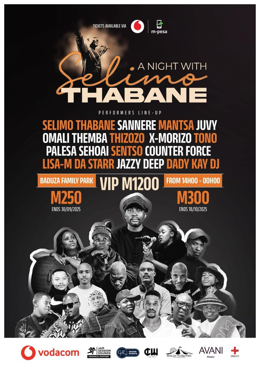 I'm told you okes aren't buying tickets to this. And it's going to rock...