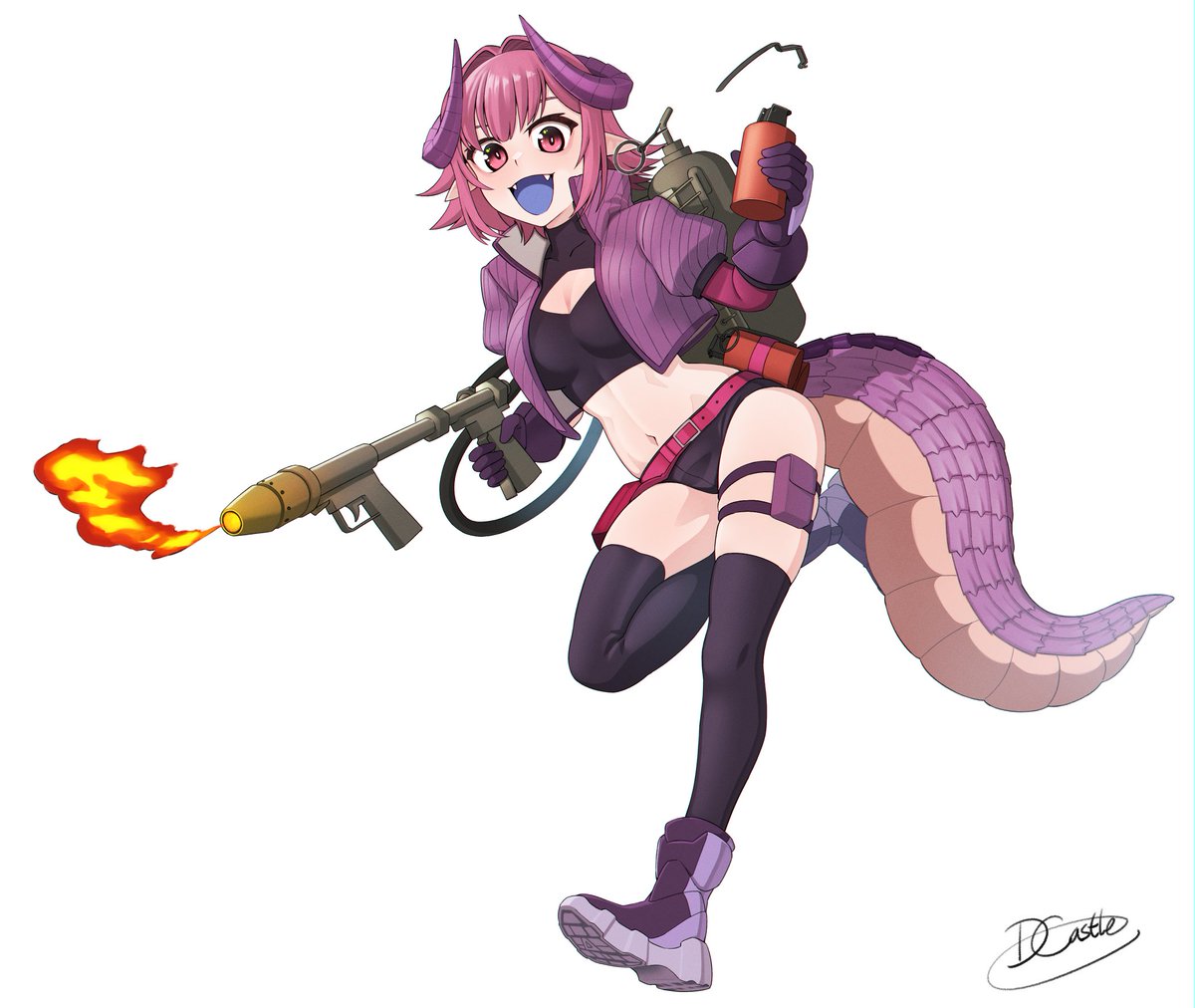 She's back! Tomboy dragon, coming in hot!

GAOGAO

Welcome back, Grep!

#grapefulart

🎨 <a href="/K2BlackPanther/">DragonCastle //Commission Closed(0/3)</a>