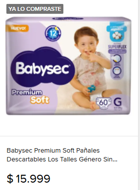 MartinMGok's tweet photo. Compra de abril de este año, hoy al mismo precio.
Compré 4 bl de pañales a 58.900 = $14725 c/u
Hoy $ 15999 c/u (Aumentó +9%)
Mi sueldo en ese mismo lapso pasó de 1.2M a 1.4M, casi un 17% de aumento
#SIAMILEI https://t.co/5E4FrZlLEI