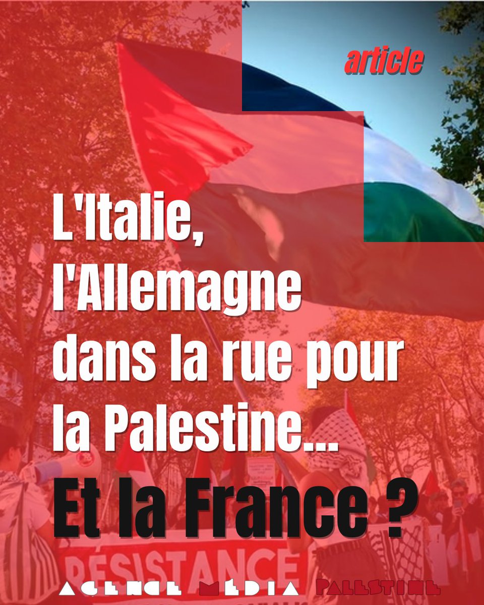 Alors que les mobilisations des dernières semaines ont atteint des niveaux records dans certains pays d’Europe, une manifestation en solidarité avec la #Palestine aura lieu samedi 4 octobre en France.
Par l’Agence Média Palestine, le 30 septembre 2025 : urls.fr/BlSQfV