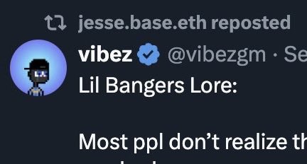 Do you even bang bro?

The creator of <a href="/base/">Base</a> does

He minted Lil Bangers
Reposts Lil Bangers
Replies to Lil Bangers
Recommends Lil Bangers 

Imagine what happens when he onboards the entire planet to his chain 

Billions will bang on Base
