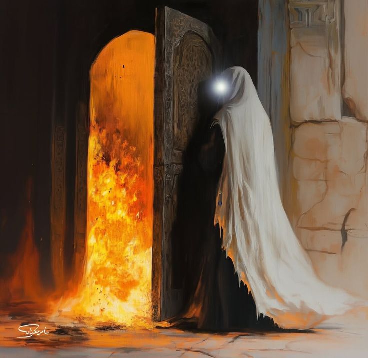 بالمُضطرَّةِ بينَ الحائطِ والبابِ،بفاطِمَةِ توسّلتُ 🙏