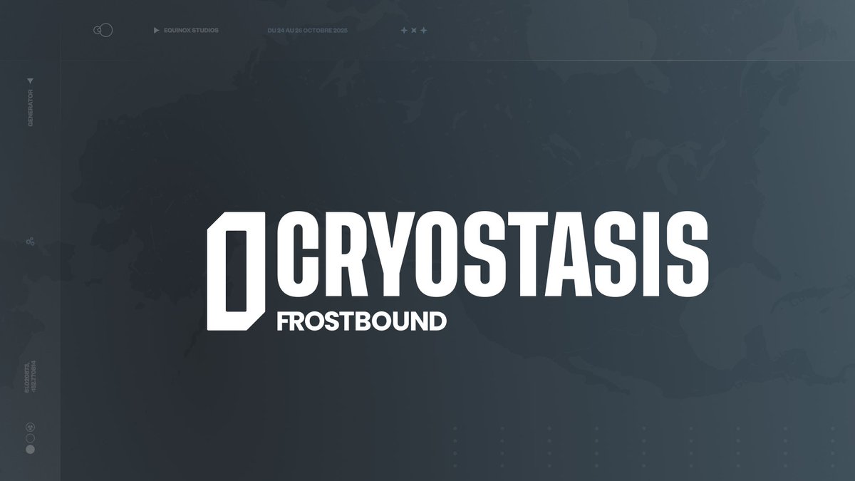 Le froid approche. ❄️

Les inscriptions à CRYOSTASIS : FROSTBOUND sont désormais ouvertes.
Formez votre équipe, l’expédition commence.

— 24 au 26 octobre 2025
— Équipe de 5, sur Minecraft 

➡️ equinoxstudios.fr