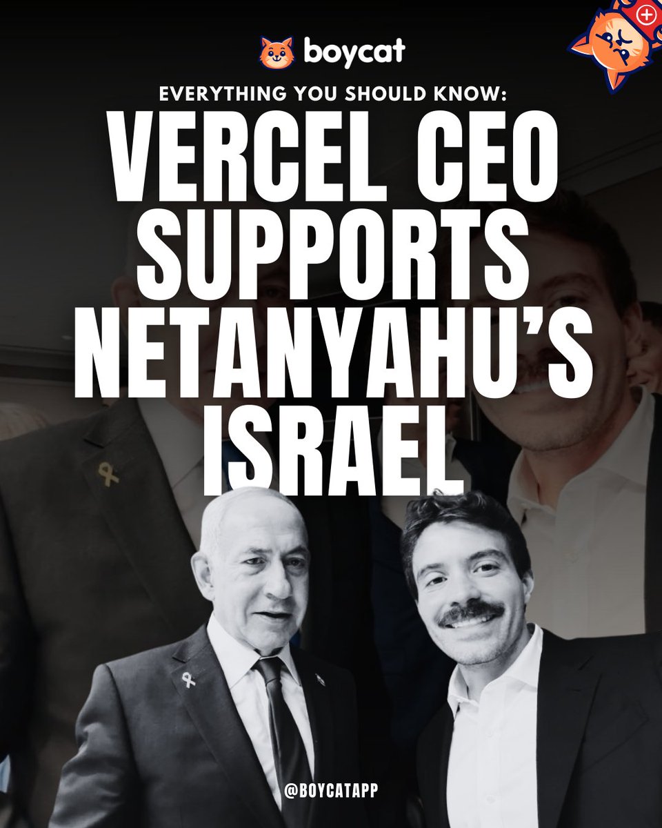 boycatapp's tweet image. CEO of @vercel met with Netanyahu and praised “peace, safety, and greatness for Israel” while Gaza is under siege.
We are migrating everything off Vercel — to alternatives like @Replit by @amasad, @Hetzner_Online , and @Cloudflare
Here's Everything You Need to Know 🧵👇