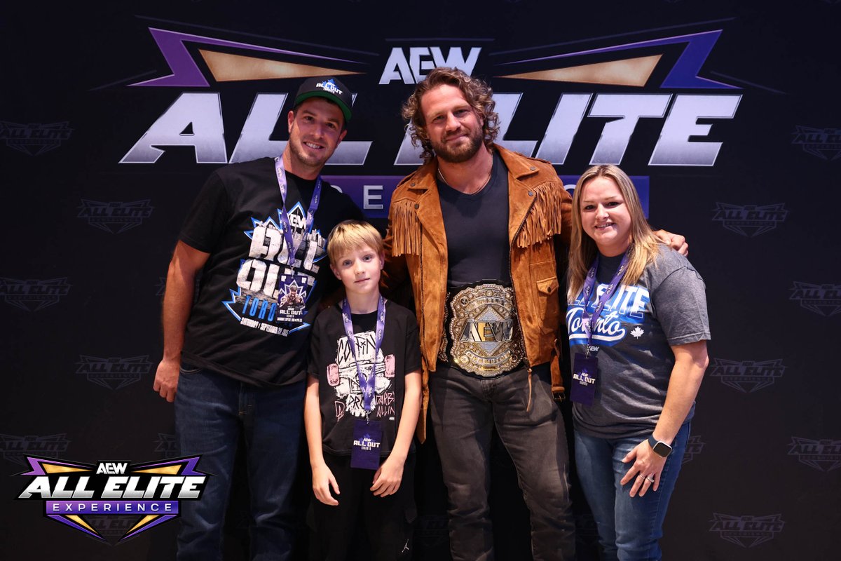 AEW's tweet image. You never know who you’ll meet at the AEW VIP Experience!

Fans at the #AEWAllOut VIP in Toronto got an unforgettable surprise when they were greeted by AEW World Champion Hangman Adam Page.

A limited number of VIP Experience Packages are available for every AEW live event —…