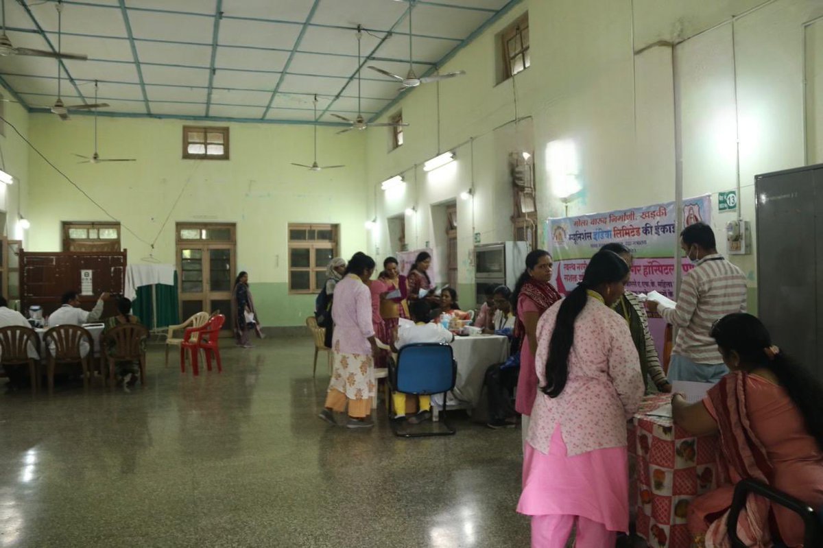 AFK_MIL's tweet photo. Health check up camp for female employees organised by AFK with help of Jehangir hospital at OFH under Swastha Nari Sashakta Parivar campaign 2025 https://t.co/AvBlqAiQht