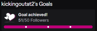 kickingoutat2pc's tweet image. We know it’s baby steps... but we hit our goal! 🥳

Thank you to everyone — and to celebrate, whoever is in our chat tonight will have a chance to receive a gifted 1-month sub! 🎉

#Sportcoin #KickingOutAt2 #WrestlingCommunity #TwitchStreamers #RoadTo100 #ThankYou #Milestone