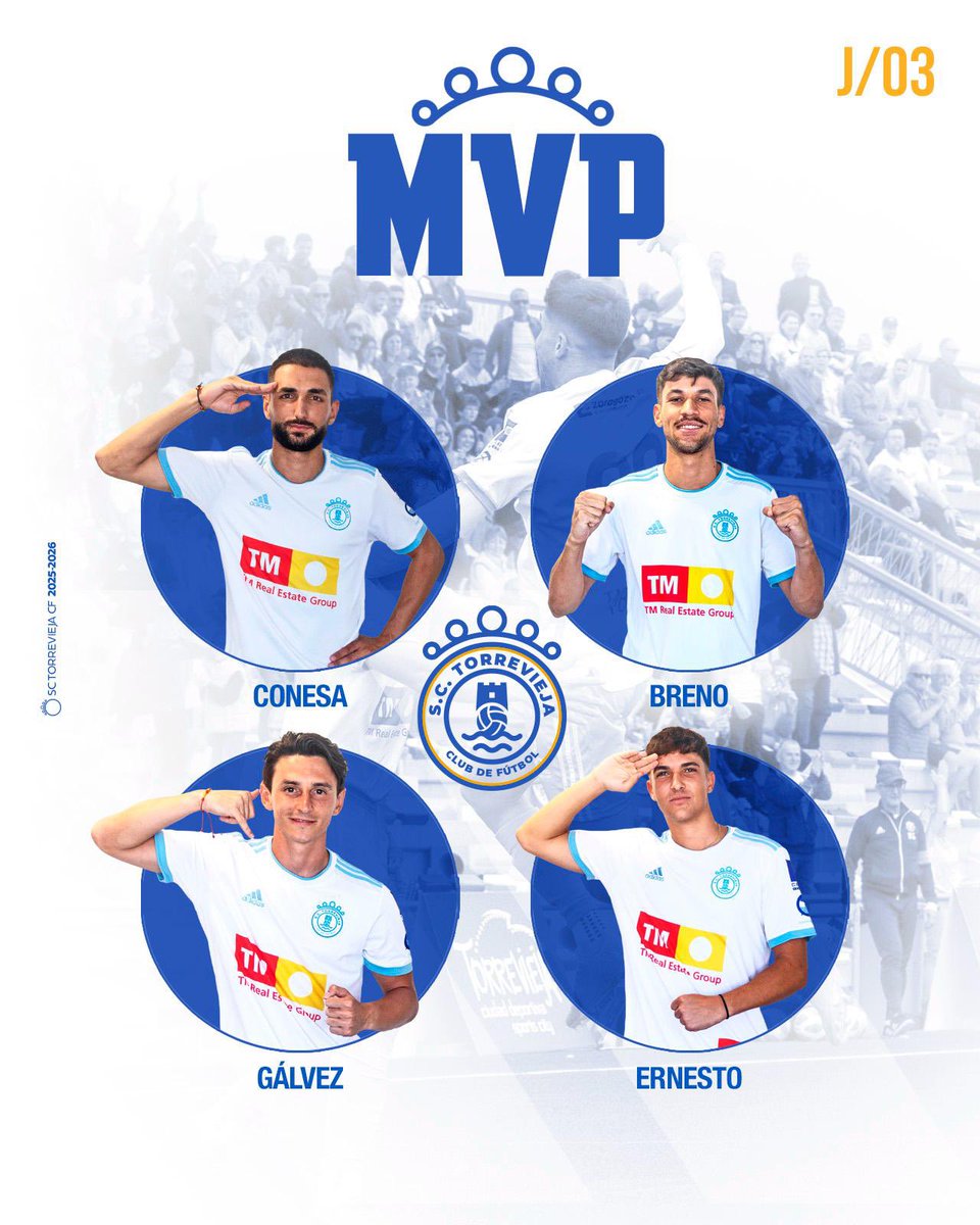 #J3
MVP de la jornada número 3 de liga . Nuestro partido frente al Alberic
Sigue nuestro hilo para votar .

#sctorrevieja