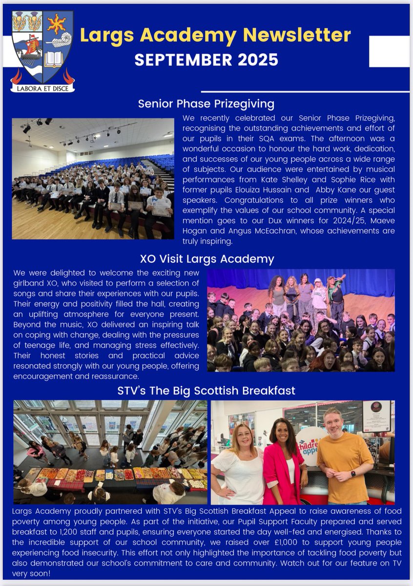 Largs Academy tweet media