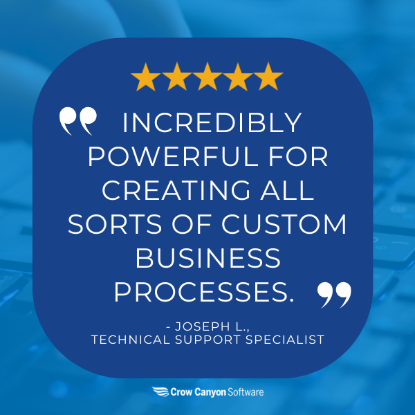 CrowCanyonSW's tweet image. ⭐⭐⭐⭐⭐
Thanks to Joseph L. for this new review! We are glad NITRO Studio has been helpful in all your business processes.
Read more about Joseph's experience here 👇hubs.li/Q03KqFKV0
#Review #WorkflowAutomation #Forms #Microsoft365 #MicrosoftTeams #MSTeams