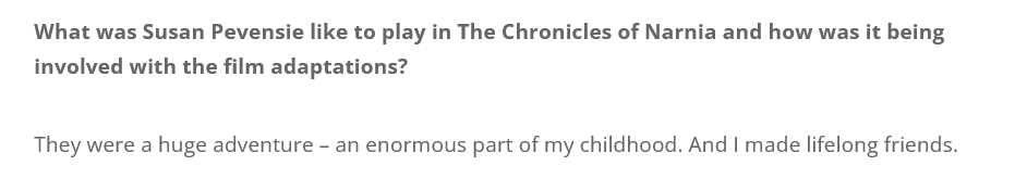 nprincess_utube's tweet photo. New interview w/ Anna Popplewell! This made me so happy to read 😊 She spoke about her different roles &amp; mentioned her family a bit...She has a daughter &amp; a son, MY HEART 😭 She is wonderful &amp; I'm sure she's a great mother, love her sm ❤️ (Interview link: https://t.co/Wic0PqCx1q) https://t.co/GFPxJ0Pt5J