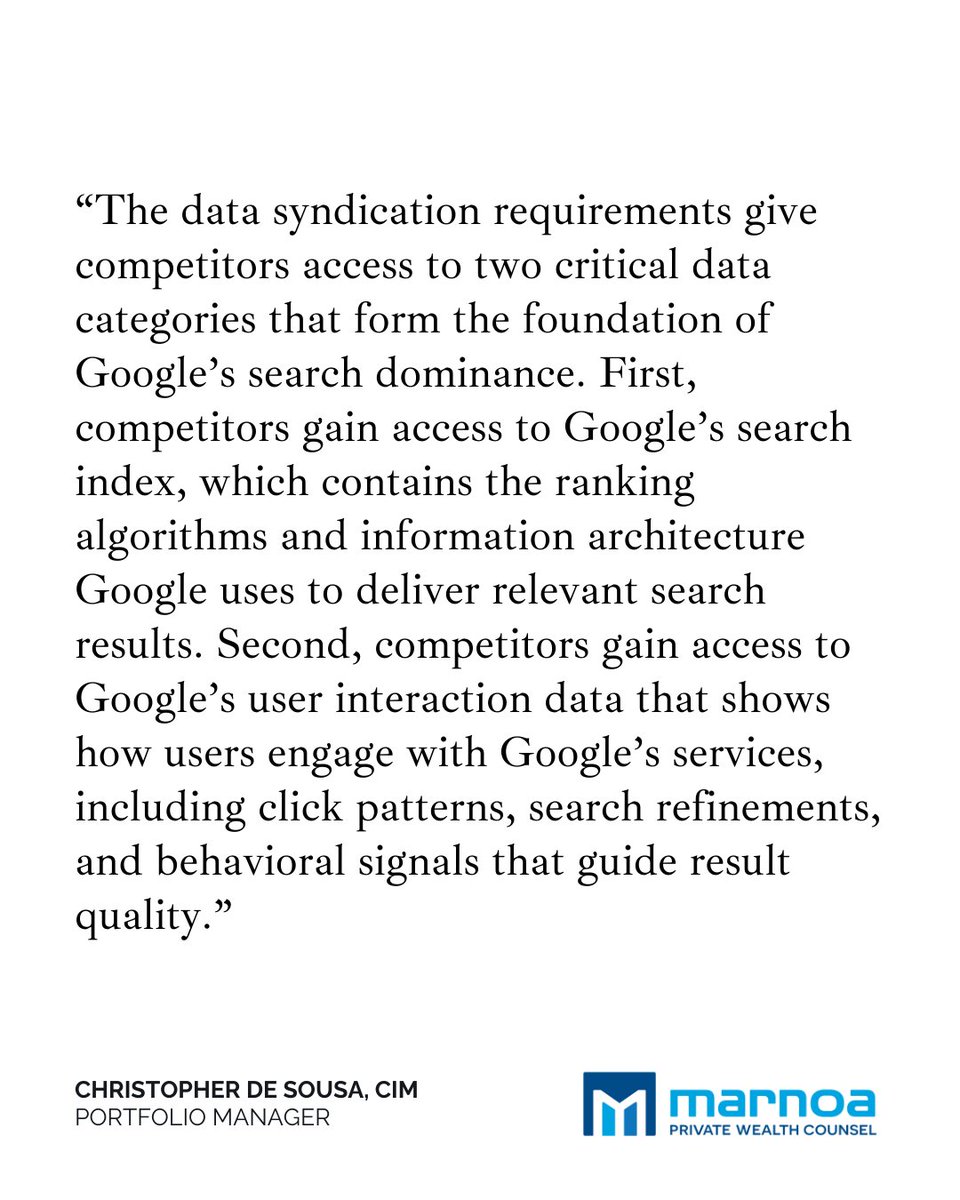 ChrisMPWC's tweet image. Did the latest antitrust ruling weaken Google&apos;s data moat that previously protected it from meaningful competition?

Read my views on the antitrust ruling here: marnoa.ca/inside-the-cou…

#GoogleSearch #TechPolicy #Antitrust #Regulation #BigTech #DataSharing