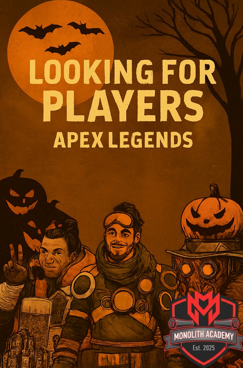 MonolithxGaming's tweet image. Monolith Academy is looking for Players to join the ranks of Apex Legend Players.

Are you looking for a community where you can meet people who are like minded 

Join via discord.gg/monolithacademy 

#monolithacademy #apexlegends #apexplayer #youthempowerment #youthcommunity