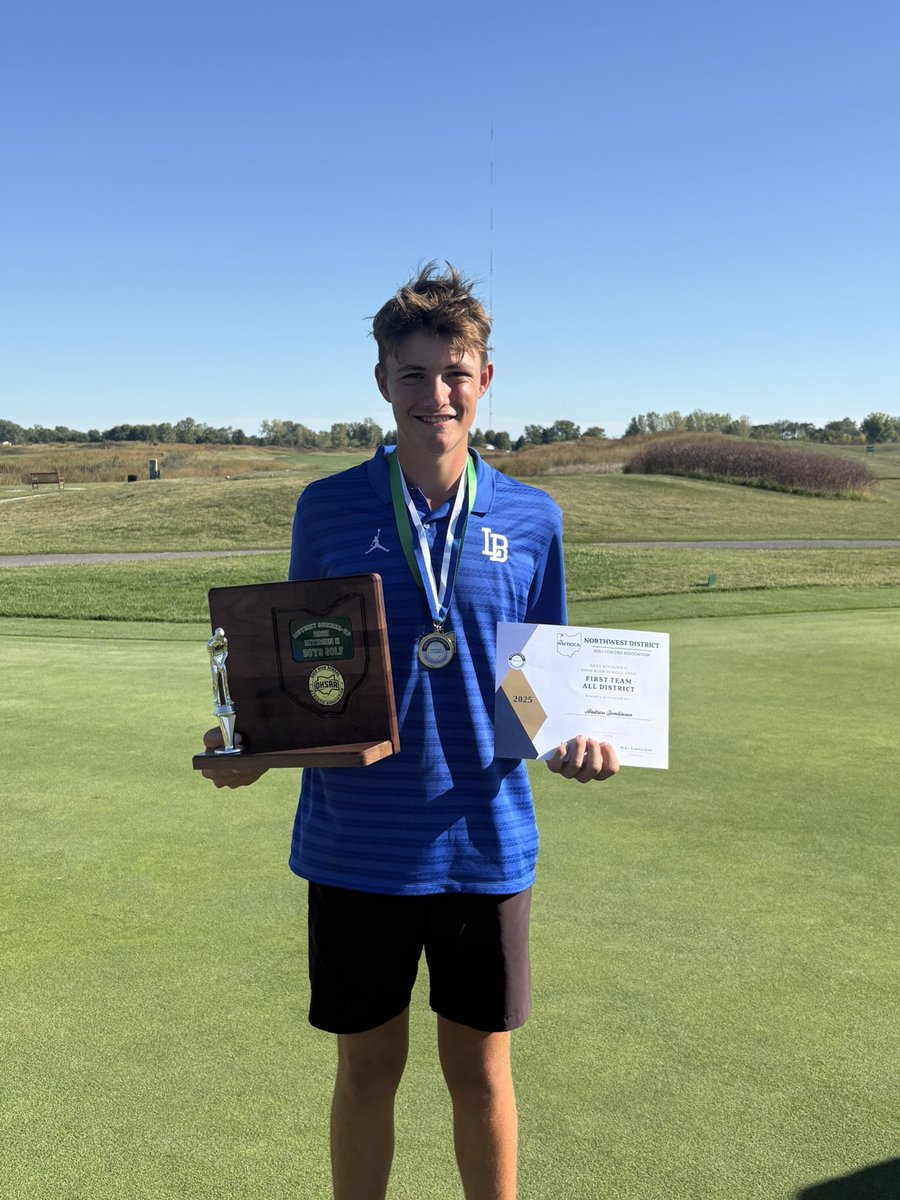 Congratulations to Andrew Tomlinson! 

He finished 6th overall and received 1st Team All-Northwest District Honors!