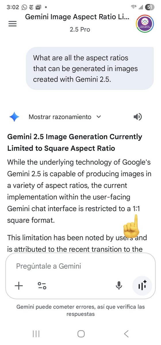 Dear <a href="/joshwoodward/">Josh Woodward</a> there is a problem with aspect ratio image generation in Gemini IA Pro.  Can you help? <a href="/GeminiApp/">Google Gemini</a> <a href="/GoogleAI/">Google AI</a>
